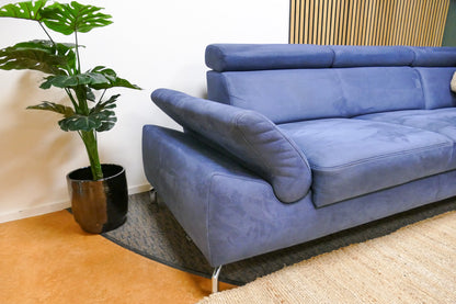 Refurbished Verstelbare Hoekbank Montèl Chicago Navy Blauw