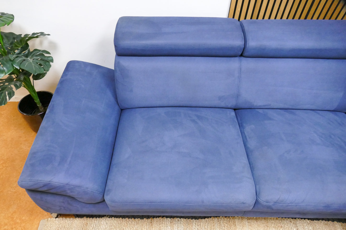 Refurbished Verstelbare Hoekbank Montèl Chicago Navy Blauw