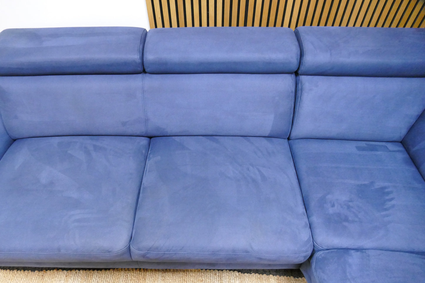Refurbished Verstelbare Hoekbank Montèl Chicago Navy Blauw