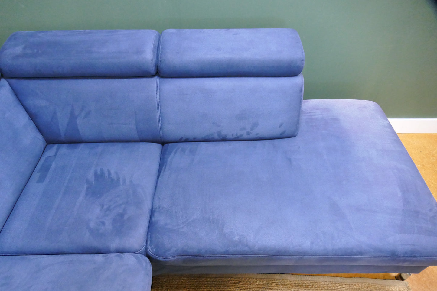 Refurbished Verstelbare Hoekbank Montèl Chicago Navy Blauw
