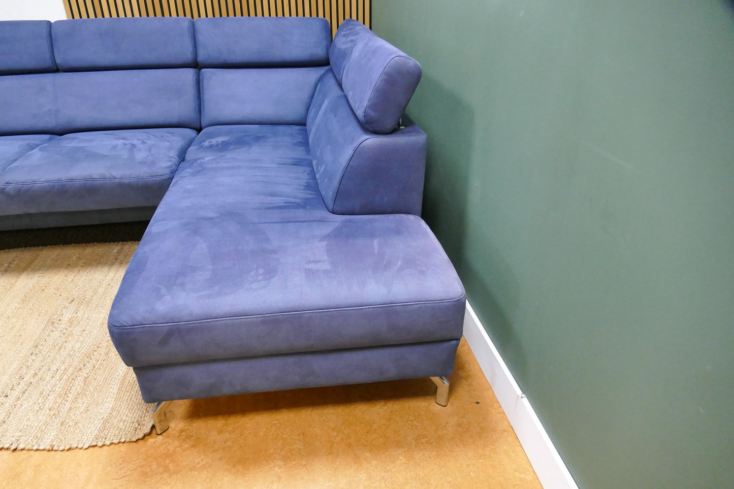 Refurbished Verstelbare Hoekbank Montèl Chicago Navy Blauw