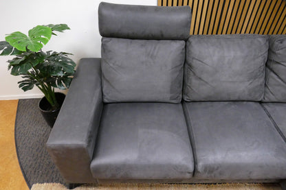 Refurbished Hoekbank Microvezel Antraciet