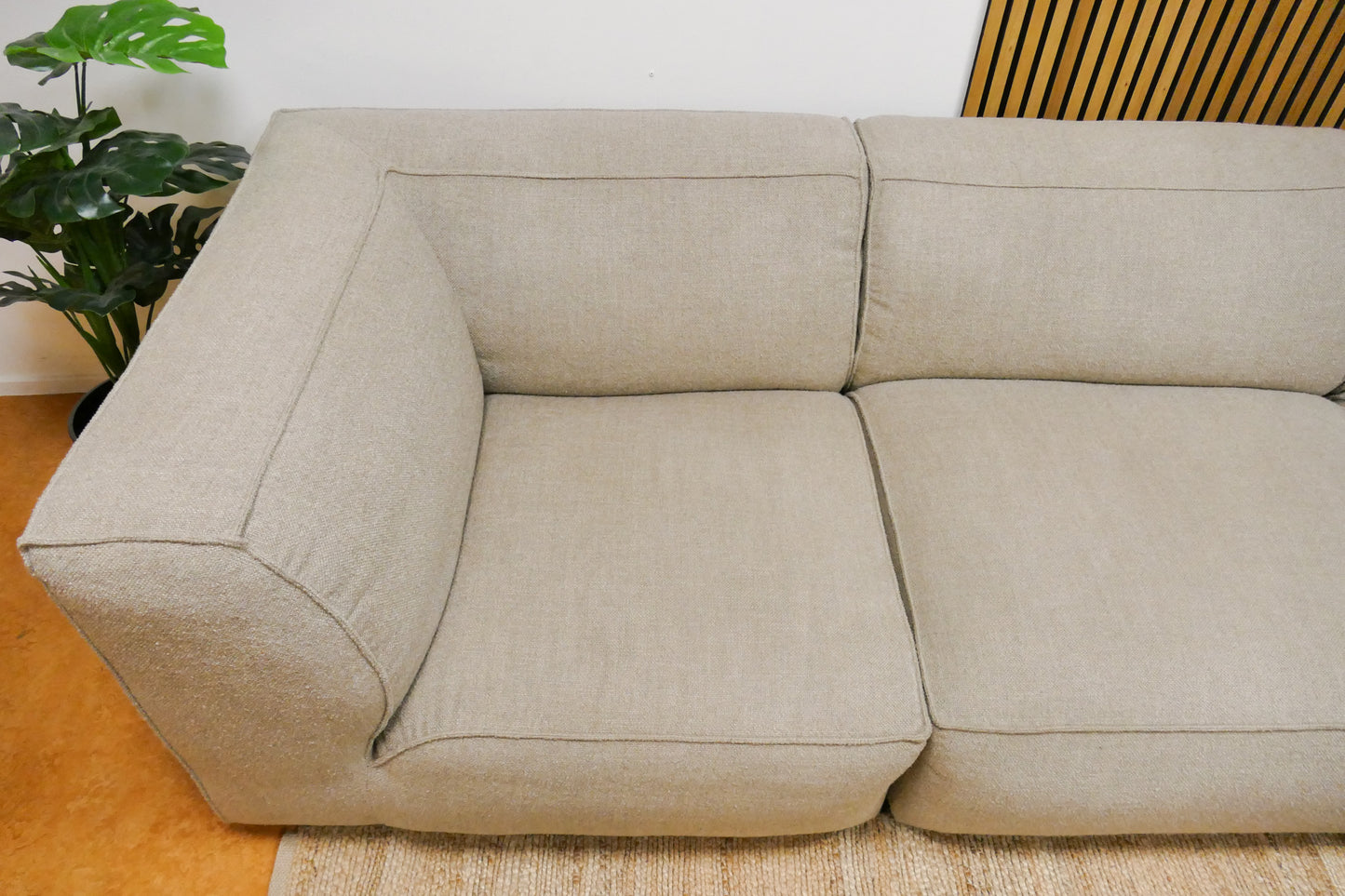 Refurbished Modulaire Hoekbank DYYK Beige/Taupe Bouclé