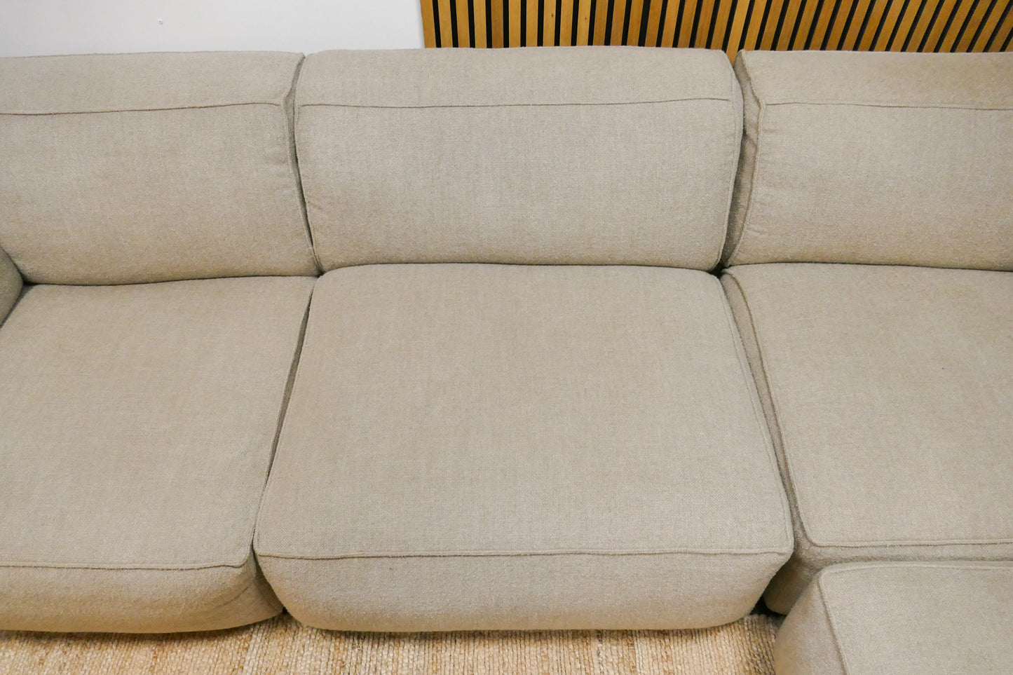 Refurbished Modulaire Hoekbank DYYK Beige/Taupe Bouclé