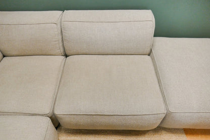 Refurbished Modulaire Hoekbank DYYK Beige/Taupe Bouclé