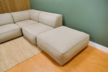 Refurbished Modulaire Hoekbank DYYK Beige/Taupe Bouclé