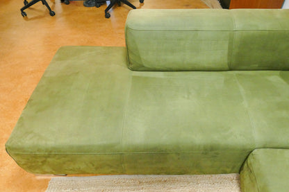 Refurbished Hoekbank Montèl Microvezel Groen