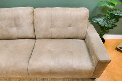 Refurbished V.I.P. Seats Hoekbank Microvezel Zandbruin