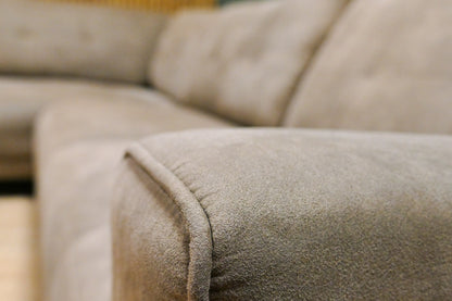 Refurbished V.I.P. Seats Hoekbank Microvezel Zandbruin