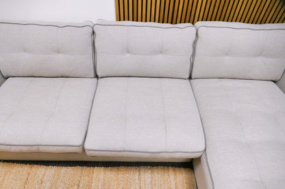 Refurbished Chaise Longue Lichtgrijs