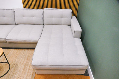 Refurbished Chaise Longue Lichtgrijs