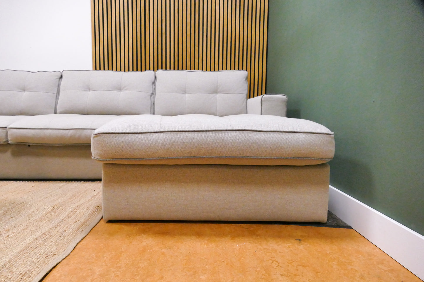 Refurbished Chaise Longue Lichtgrijs