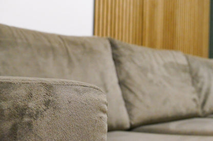 Refurbished Chaise Longue Taupe Groen