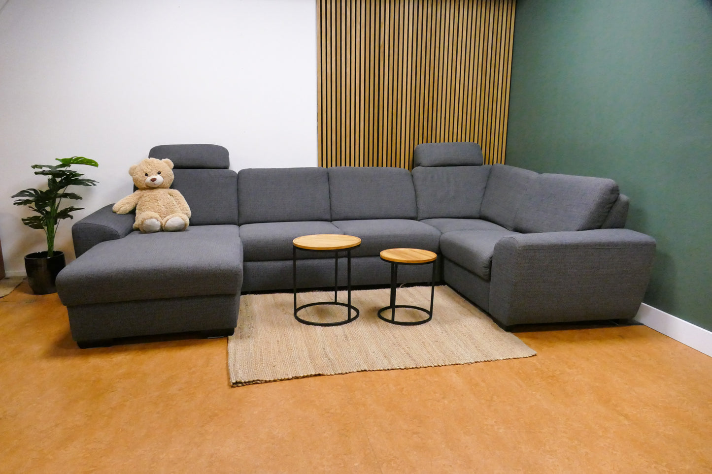 Refurbished U Bank Slaapbank Antraciet