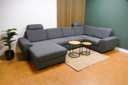 Refurbished U Bank Slaapbank Antraciet