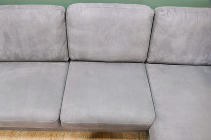 Refurbished U-Bank Profijt Feda Microvezel Antraciet/Paars