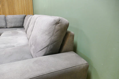 Refurbished U-Bank Profijt Feda Microvezel Antraciet/Paars