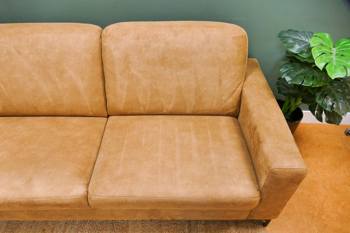 Refurbished Hoekbank Cesar Cognac
