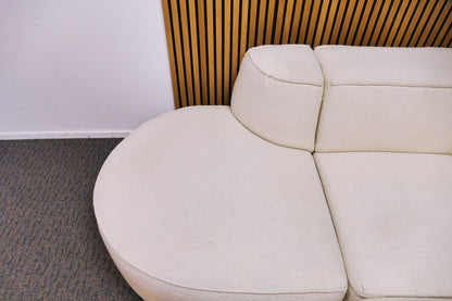 Refurbished Tampa Hoekbank Beige  Boucle