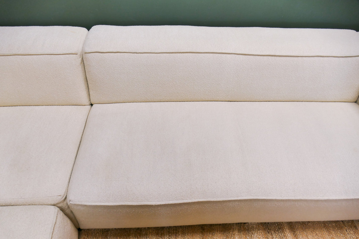 Refurbished Tampa Hoekbank Beige  Boucle