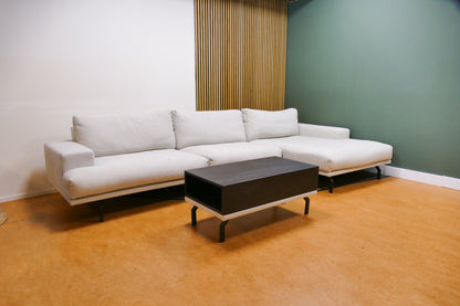 Refurbished Chaise Longue XL Loft Bobbie Lichtgrijs