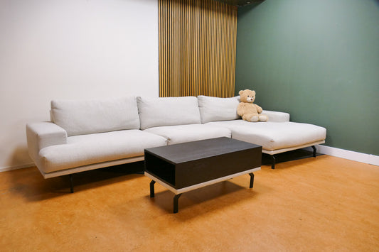 Refurbished Chaise Longue XL Loft Bobbie Lichtgrijs