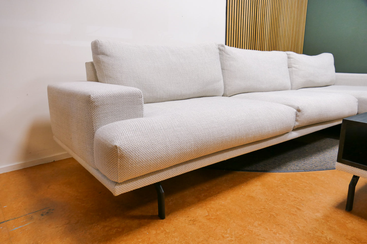 Refurbished Chaise Longue XL Loft Bobbie Lichtgrijs