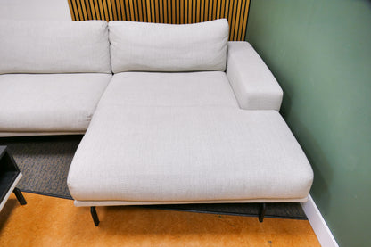Refurbished Chaise Longue XL Loft Bobbie Lichtgrijs
