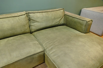 Refurbished Grote U Bank Microvezel Groen