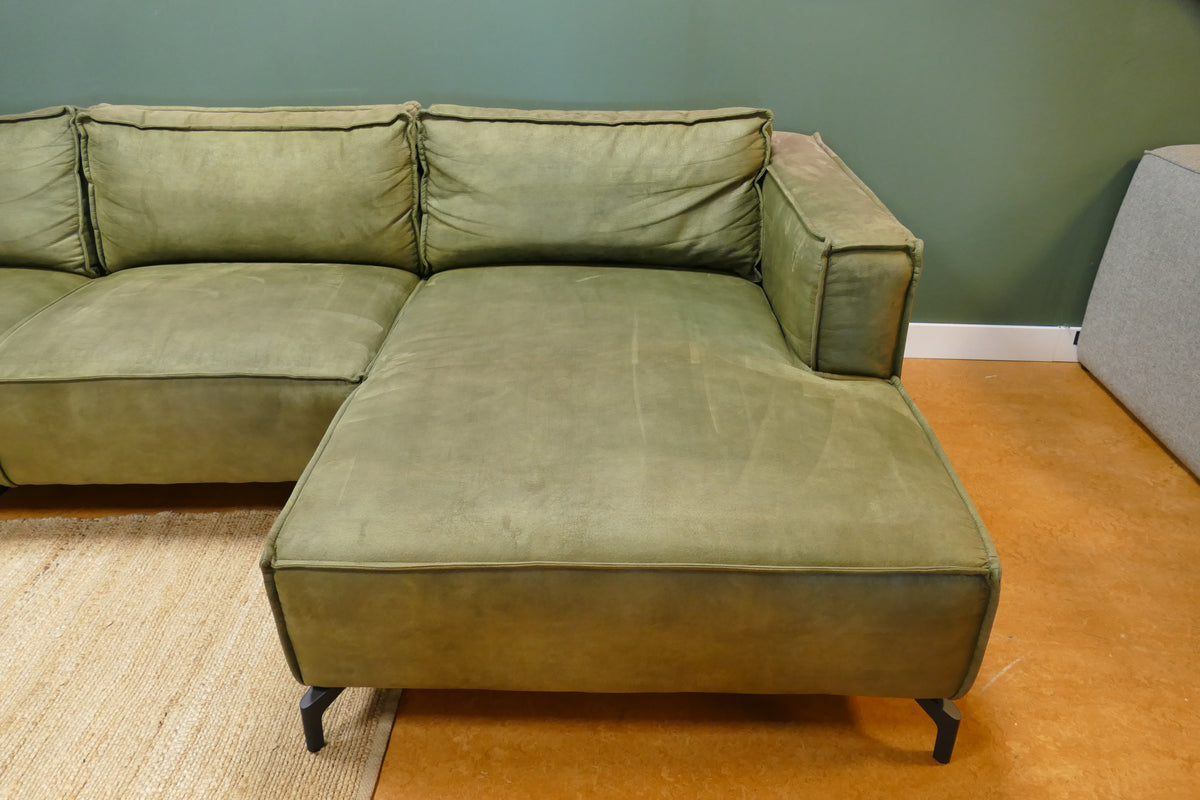 Refurbished Grote U Bank Microvezel Groen