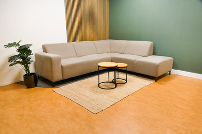 Refurbished Modern Hoekbank Taupe