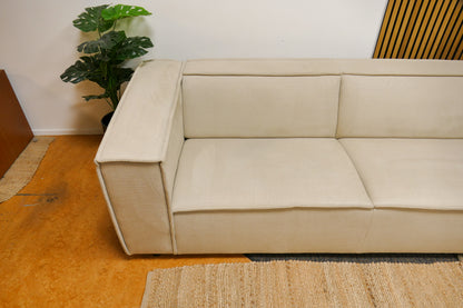Refurbished Beige Hoekbank Bysidde Sommer