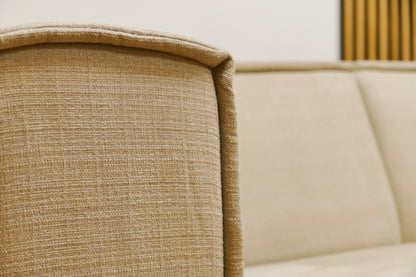 Refurbished Beige Hoekbank Bysidde Sommer