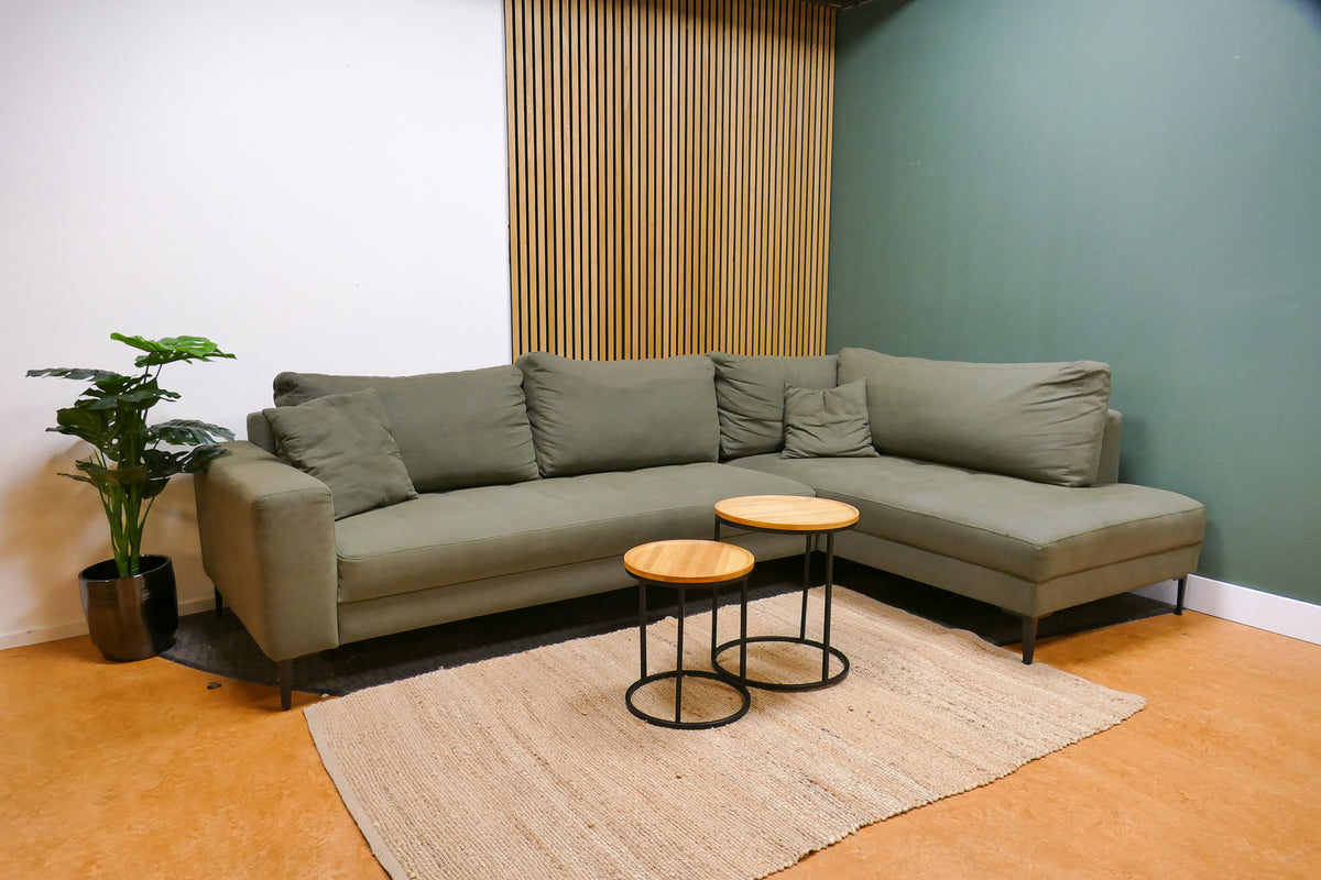 Refurbished Hoekbank Goossens Coco Groen
