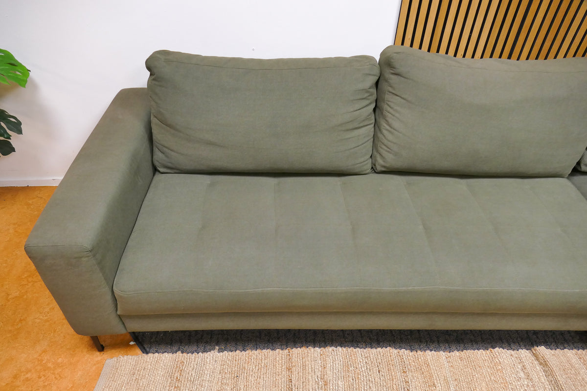 Refurbished Hoekbank Goossens Coco Groen
