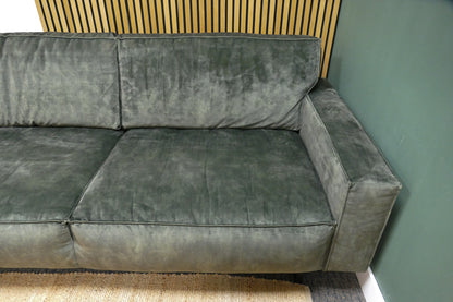 Refurbished Chaise Longue XL Velvet Groen