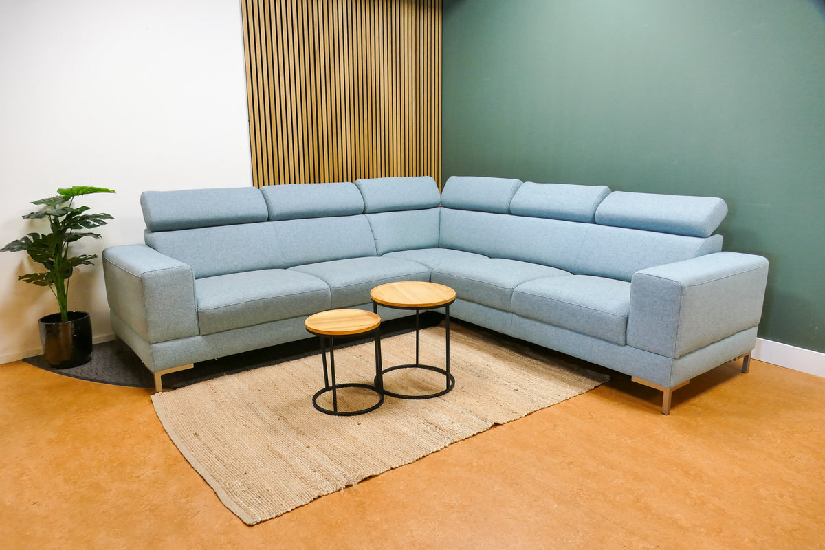 Refurbished Montel Hoekbank Tosca Lichtblauw