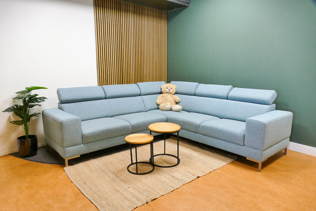 Refurbished Montel Hoekbank Tosca Lichtblauw