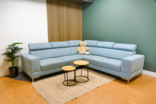 Refurbished Montel Hoekbank Tosca Lichtblauw