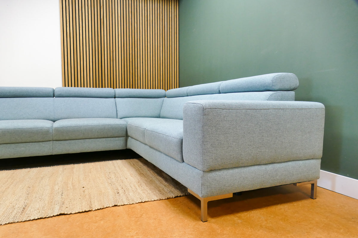 Refurbished Montel Hoekbank Tosca Lichtblauw