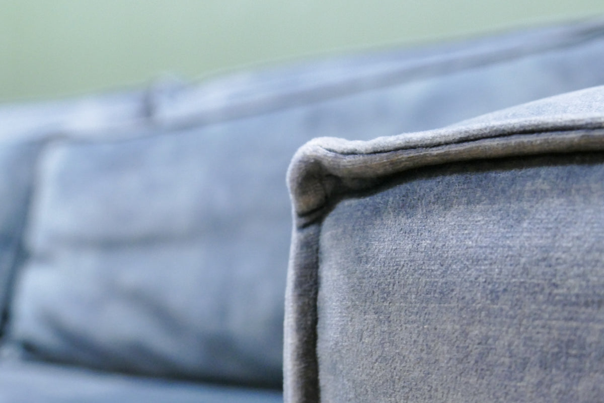 Refurbished Lounge Hoekbank Zen Lifestyle Velvet Blauw