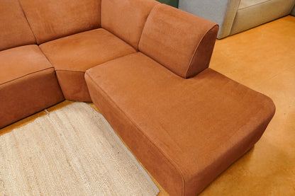 Refurbished Moderne U Bank Terracotta
