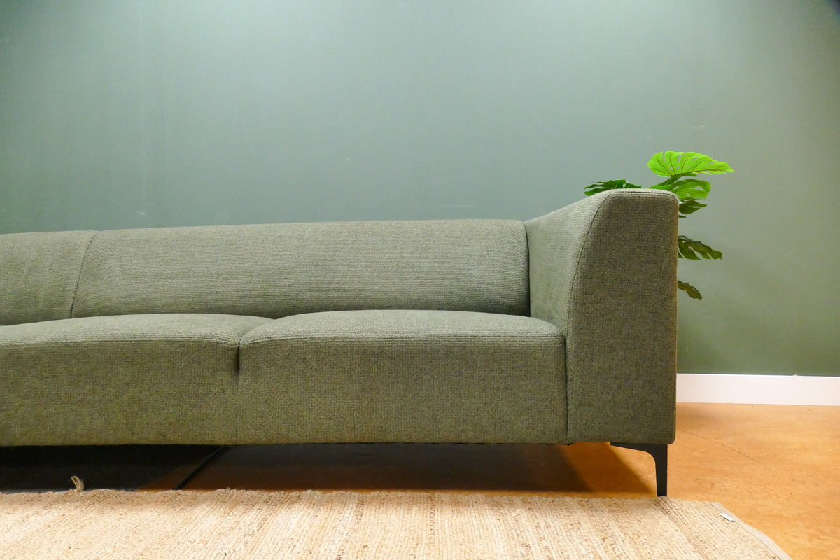 Refurbished Moderne Hoekbank Groen