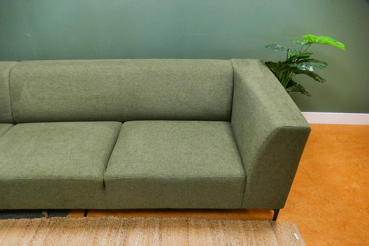 Refurbished Moderne Hoekbank Groen