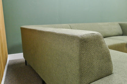 Refurbished Moderne Hoekbank Groen