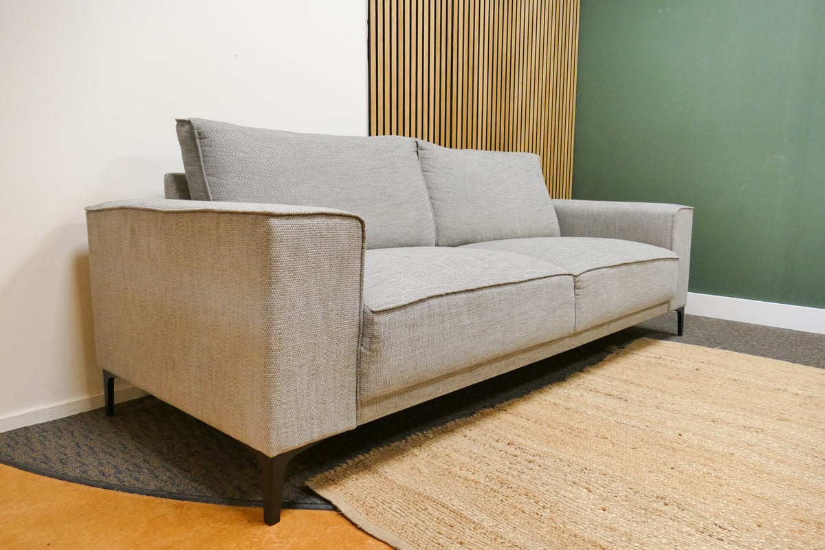 Refurbished 3-Zits Bank Profijt Meubel Lichtgrijs Gemêleerd