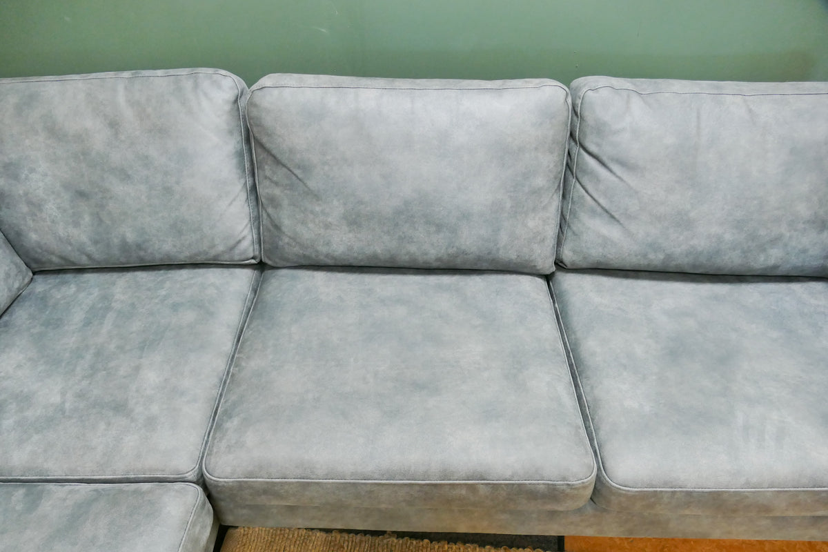 Refurbished Hoekbank Woonsquare Microvezel Grijs/Blauw