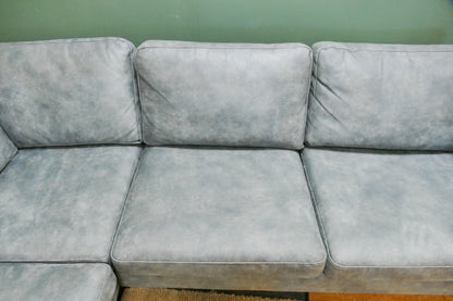 Refurbished Hoekbank Woonsquare Microvezel Grijs/Blauw