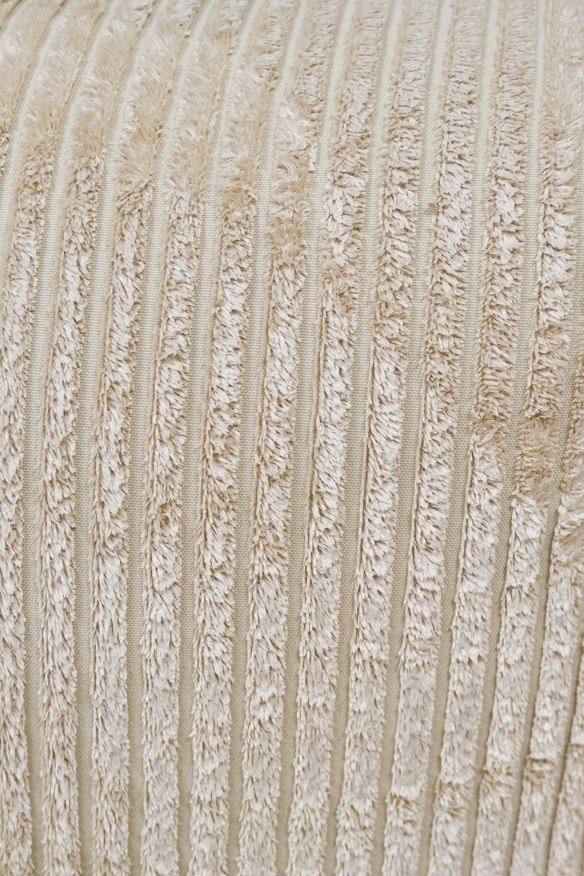 Refurbished Grote U Bank Ribstof Beige