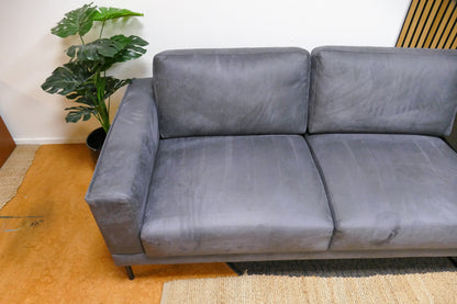Refurbished Brede Chaise Longue Microvezel Antraciet